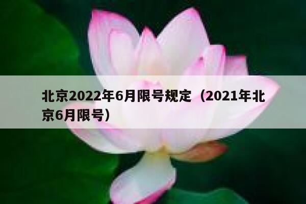 北京2022年6月限号规定（2021年北京6月限号） 第1张