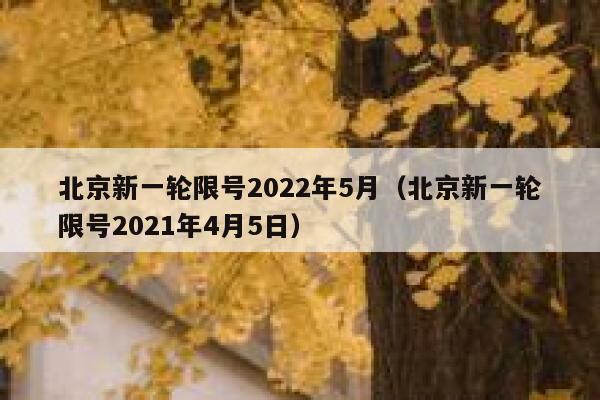 北京新一轮限号2022年5月（北京新一轮限号2021年4月5日） 第1张