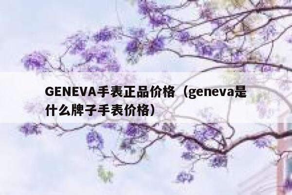 GENEVA手表正品价格（geneva是什么牌子手表价格） 第1张